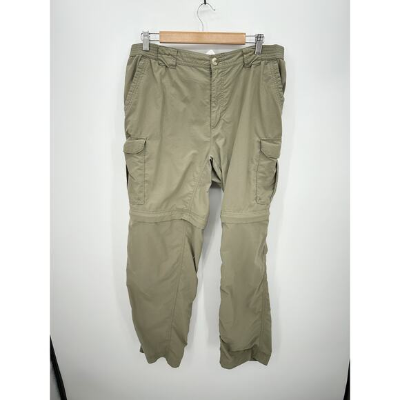 Columbia GRT Hiking Pants Mens Size Large Zip Off Lightweight Packable Tan Khaki - Picture 1 of 10